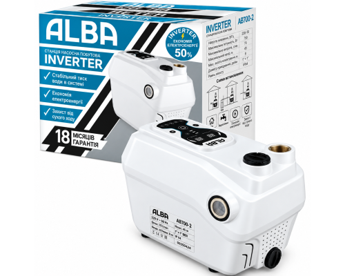 Насосная станция ALBA AB700-2 с частотным преобразователем для стабильного давления