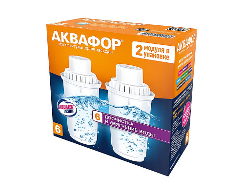 В6 (В100-6) (комплект з 2-х штук) — змінний картридж Аквафор