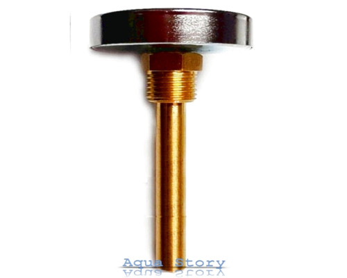 Термометр ARTHERMO аксіальний (Ø63 мм, гільза 100 мм, 0-120 ° С)