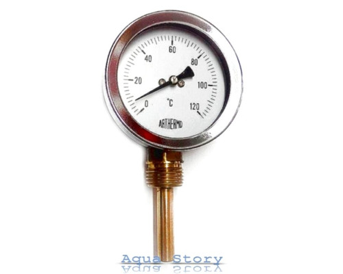 Термометр ARTHERMO радіальний (Ø68 мм, гільза 50 мм, 0-120 ° С)