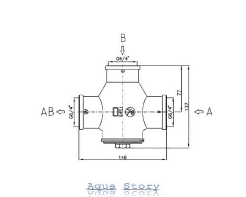 Триходовий клапан Regulus TSV6B 1 * 1/2 "DN40 55 ° C
