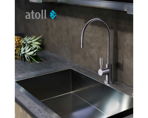Кран ричажковий Atoll A-8883-CP LED (хром)