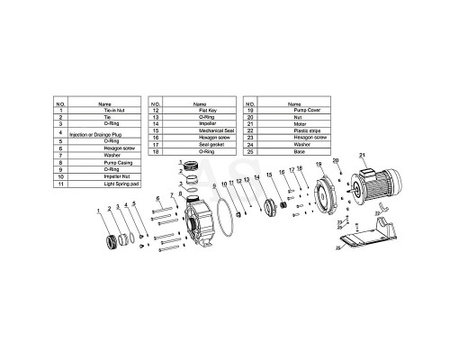 Насос для бассейна Aquaviva LX WTB300T (380 В, 60 м3/год, 4 HP)