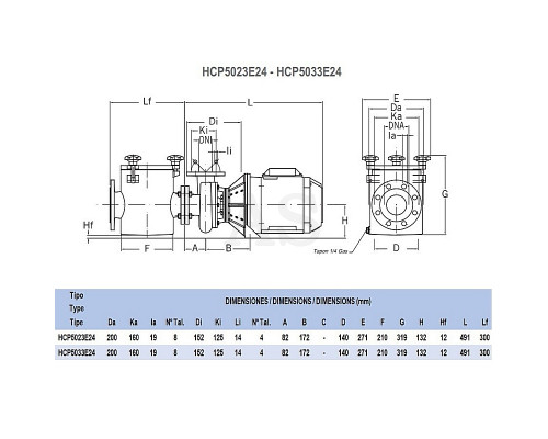 Насос для бассейна Hayward HCP5023E24 (380 В, 21 м3/год, 2 HP)