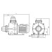 Насос для бассейна Hayward HCP09151E KNG150 M.B (220 В, 22.4 м3/год, 1.5 HP)