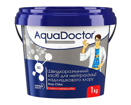 Засіб для нейтралізації надлишкового хлору AquaDoctor SC Stop Chlor - 1кг