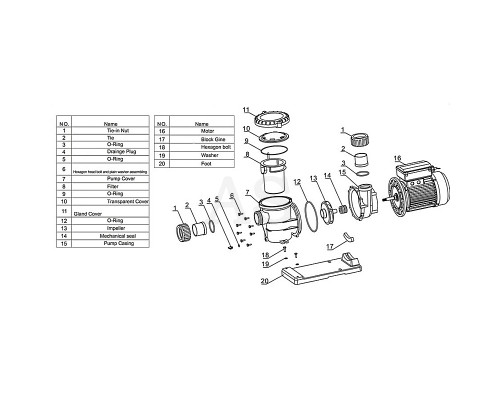 Насос для бассейна Aquaviva LX STP300T (380 В, 30 м3/год, 3 HP)