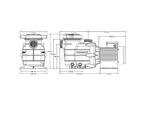 Насос для бассейна Hayward PL 81006 (220 В, 15 м3/год, 1 HP)