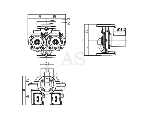 Насос циркуляційний побутової DAB D 110/250.40 T