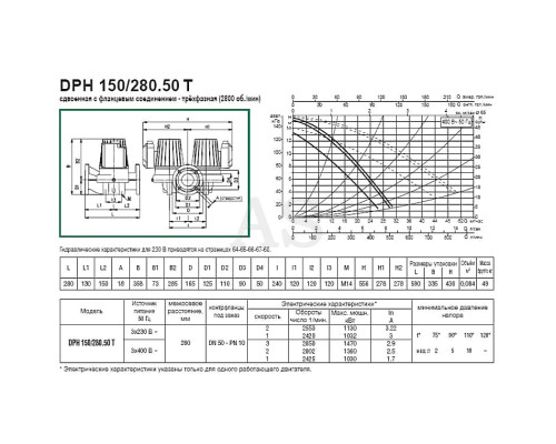 Насос циркуляційний промисловий DAB DPH 180/280.50 T