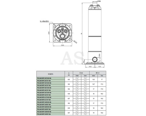 Насос криничний DAB PULSAR DRY 65/50 T-NA