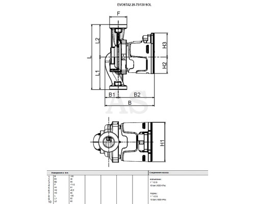 Насос циркуляційний побутової DAB EVOSTA2 20-75/130 SOL PWM