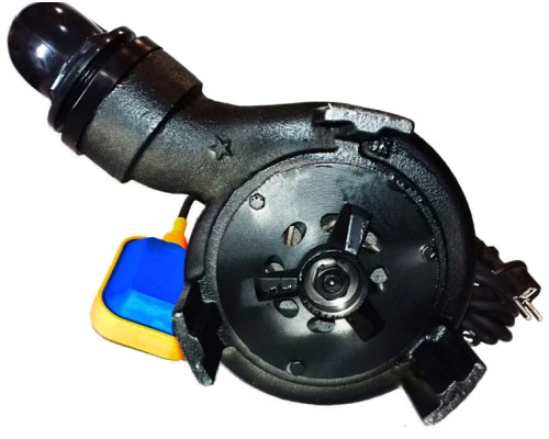 Насос дренажно-фекальний Euroaqua WQCD-2-2,6 з ножем +10м шланг +хомут +рукавички +Силушка 100гр