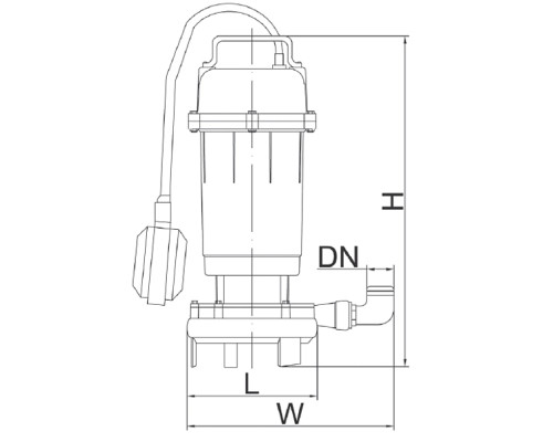 Насос дренажно-фекальний Euroaqua WQCD-2-2,6 з ножем +10м шланг +хомут +рукавички +Силушка 100гр