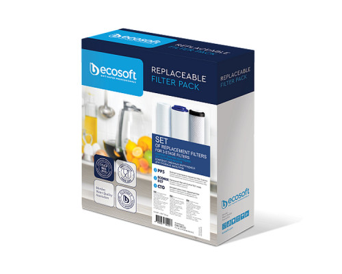 Комплект картриджів Ecosoft для потрійних фільтрів