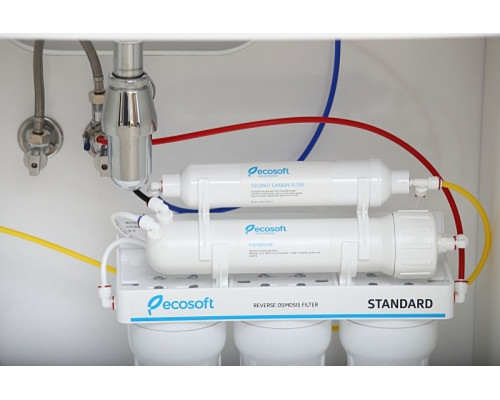Фільтр зворотного осмосу Ecosoft Standard 5-50 – 5 ступенів очищення, без насоса