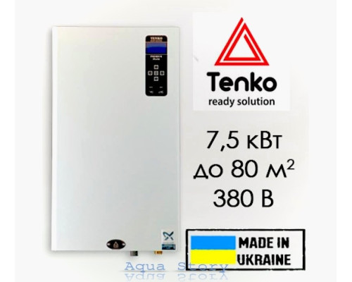 Електричний котел Tenko Преміум плюс 7,5 кВт 380 В