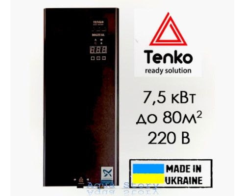 Електричний котел Tenko Стандарт Digital 7,5 кВт 220 В