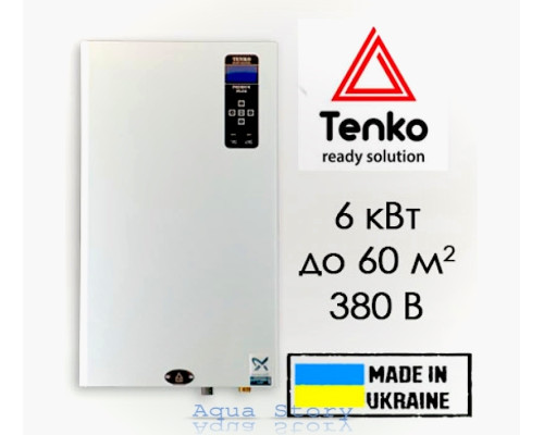 Електричний котел Tenko Преміум плюс 6 кВт 380 В