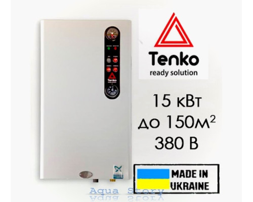 Електричний котел Tenko стандарт плюс Grundfos 15 кВт 380 В