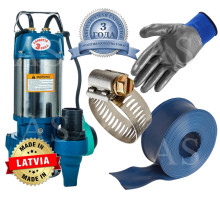 Дренажно-фекальний насос Vitals aqua KS 1723f +10м шланг +хомут +рукавички +Силушка 100гр
