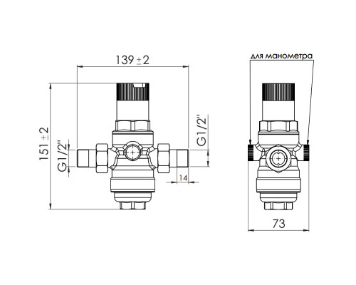 Фільтр самопромивной SD FORTE з редуктором 1/2 SF128W15
