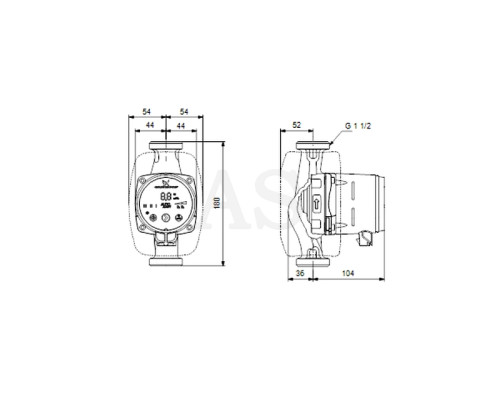 Циркуляцiйний насос Grundfos Alpha2 25-40 180 (99411165)