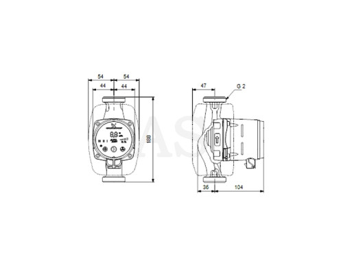 Циркуляцiйний насос Grundfos ALPHA2 32-80 180 (99411263)