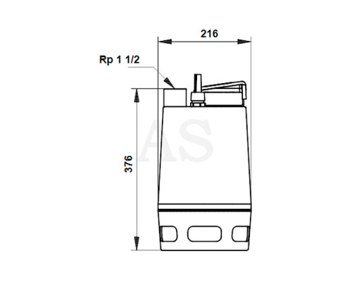 Дренажний насос Grundfos Unilift AP35.40.06.A3.V, кабель 10 м (96023875)