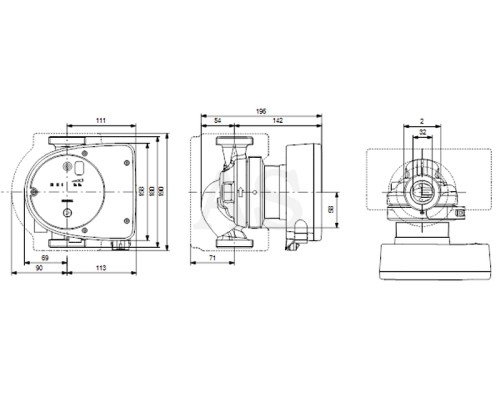 Циркуляційний насос Grundfos Magna1 32-80 180 PN10 (99221235)