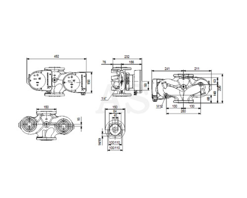 Циркуляційний насос Grundfos Magna1 D 40-60 F 220 PN6/10 (99221294)