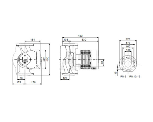 Циркуляційний насос Grundfos Magna3 100-120 F 450 PN6 (97924315)