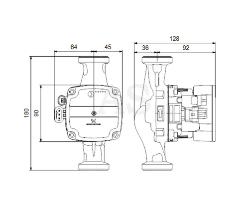 Циркуляционный насос Grundfos ALPHA SOLAR 25-75 180 (98989300)