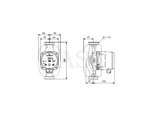 Циркуляційний насос Grundfos ALPHA2 25-80 N 180 (99411428)