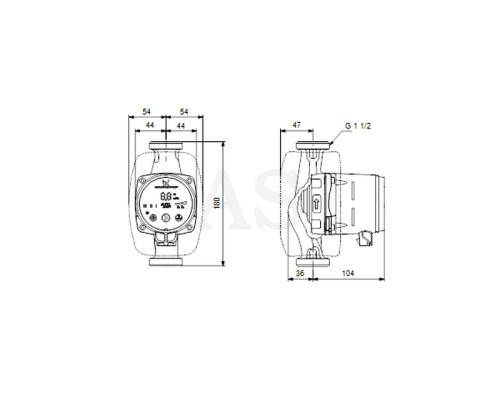 Циркуляцiйний насос Grundfos ALPHA2 25-60 180 (99411175)