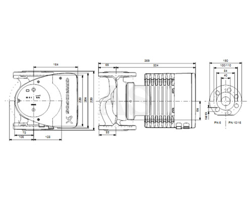 Циркуляційний насос Grundfos Magna1 40-100 F 220 PN6/10 (99221304)