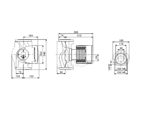 Циркуляційний насос Grundfos Magna3 65-40 F 340 PN6/10 (97924294)