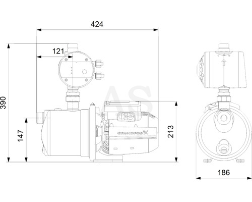 Насосна установка Grundfos JP 4-54 PM1 (99515137)