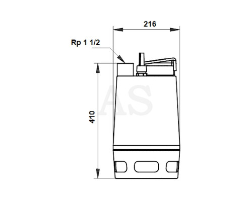 Дренажний насос Grundfos Unilift AP35.40.08.A3.V, кабель 10 м (96023876)