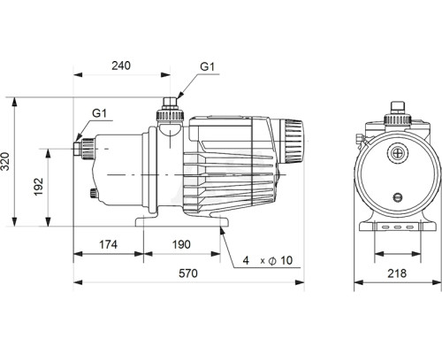 Побутова насосна станція Grundfos MQ 3-35 (96515412)