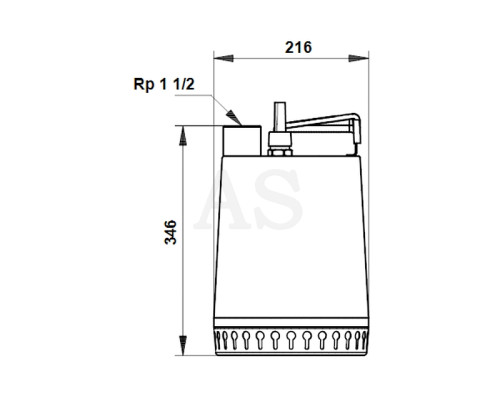 Дренажний насос Grundfos Unilift AP12.40.08.A1, кабель 10м (96010980)