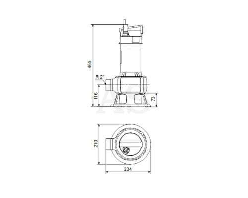 Дренажний насос Grundfos Unilift AP50B.50.08.1.V 1x230V 10м (96004587)