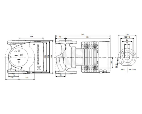 Циркуляційний насос Grundfos Magna1 40-80 F 220 PN6/10 (99221303)