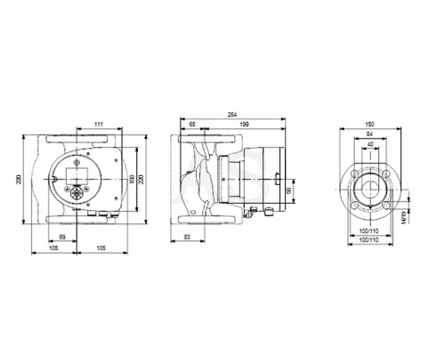 Циркуляційний насос Grundfos Magna3 40-40 F 220 PN6/10 (97924266)