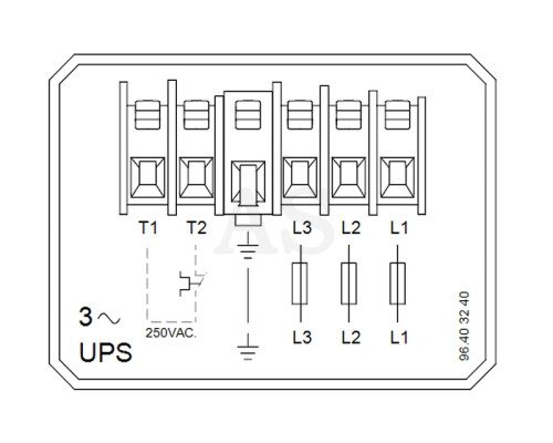 Циркуляційний насос Grundfos UPS 40-185 F 250 3x400-415V PN6/10 (96430296)