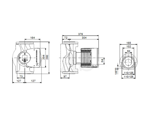 Циркуляційний насос Grundfos MAGNA3 50-100 F N 280 PN6/10 (97924357)