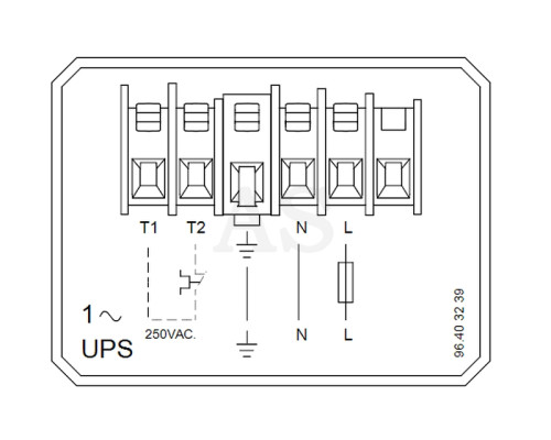 Циркуляційний насос Grundfos UPS 40-185 F 250 1x230V PN6/10 (96430299)