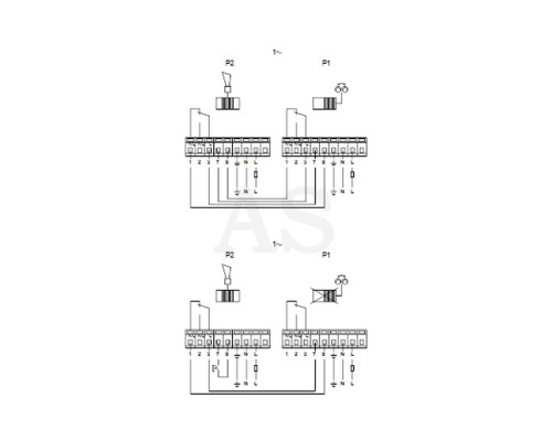 Здвоєний циркуляц. насос Grundfos UPSD 32-60 F 1x230V PN6/10 з реле (96401783)