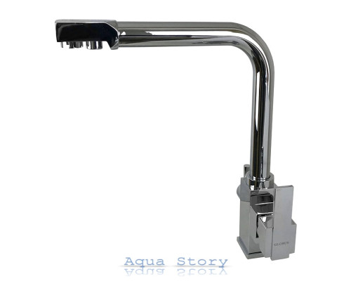 Кухонний змішувач Globus Lux LAZER GLLR-0100 CHROM ХРОМ комбінований