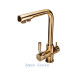 Кухонний змішувач Globus Lux LAZER GLLR-0888 BRONZE БРОНЗОВИЙ комбінований
